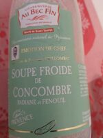 Soupe froide de concombre