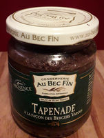 Tapenade noire facon des bergers Varois