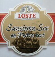 Saucison sec au poivre vert