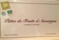 Coffret Bois Pate De Fruits D'auvergne