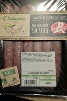 Saucisses de qualité supérieure. Porc engraissé sur paille