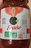Confiture sublim'bio fraise
