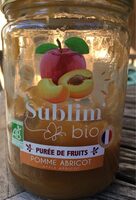 Purée de fruit pomme abricot sublim