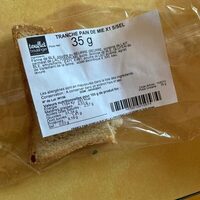 Tranche pain de mie sans sel