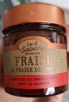 Confiture fraise et fraise des bois