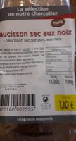 Saucisson sec aux noix