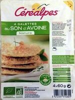 4 galettes au SON d'AVOINE Nature