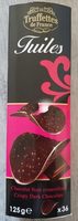 Tuiles chocolat noir croustillant