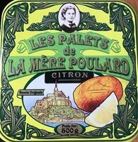 Biscuits palets citron La Mère Poulard
