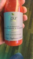 Jus d'orange, pamplemousse & framboise