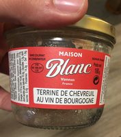 Terrine de chevreuil au vin de bourgogne