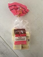 Palet gourmand chocolat blanc praliné coeur framboise