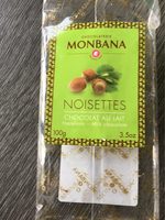 Chocolat au lait aux noisettes