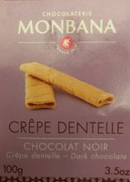Chocolat noir crepe dentelle