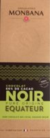 Chocolat noir Origine Equateur 66% cacao noir