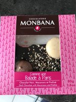 Tablette Région Parisienne Noir Macarons 80 g
