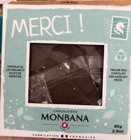 Chocolat au lait praliné et aux eclats de noisettes