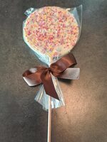 Sucette blanc confettis céréales