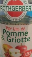 Pur jus de pomme et griotte