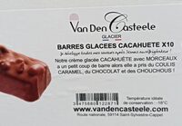 Barres glacées cacahuète