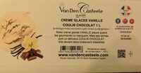 Crème glacée vanille coulis de chocolat