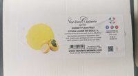 Sorbet plein fruit citron jaune de Sicile