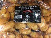 Madeleines coquille aux oeufs frais