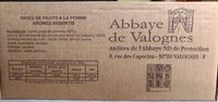 Pâtes de fruits de l'abbaye de valognes