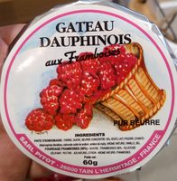 Gâteau dauphinois aux framboises