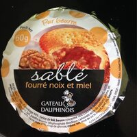 Sablé fourré noix et miel
