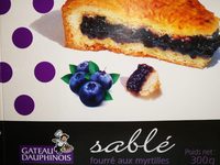Sablé fourré aux myrtilles