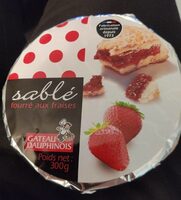 Sablé fourré aux fraises