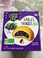 Sablés fourrés bio aux myrtilles