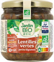 Lentilles cuisinées aux petits légumes