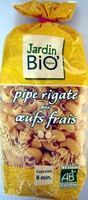 Pipe rigate aux œufs frais (cuisson 8 min.)