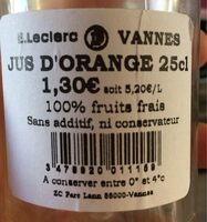 Jus d’orange