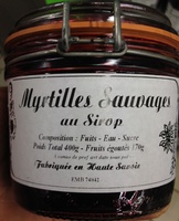 Myrtilles sauvages au sirop
