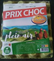 20 oeufs de poules élevées en plein air