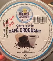 Crème glacée café croquant