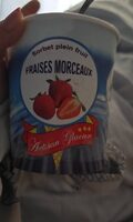Sorbet fraises morceaux