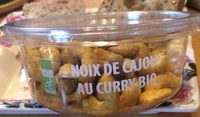 Noix de cajou bio au curry