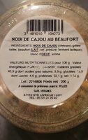 Noix de cajou au beaufort