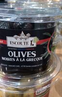 Olives noires à la grecque