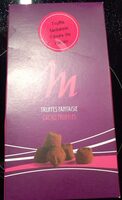Truffes fantaisies fèves de cacao