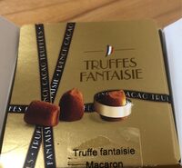 Truffe fantasie aux brisures de macarron framboise