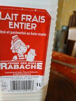 Lait entier frais