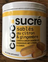 Croc sucré sablé au citron & gingembre