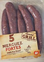 5 merguez fortes "spécial grill"
