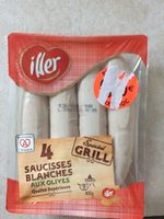 4 saucisses blanches aux olives