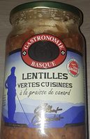 Lentilles vert cuisinées